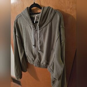 FP Movement by Free People Olive Green Bomber Jacket